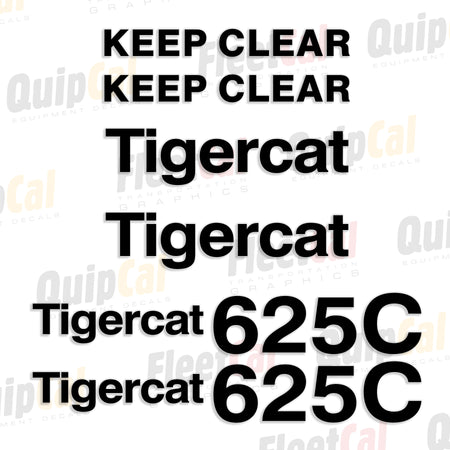 Tigercat Forestry Equipment Decals