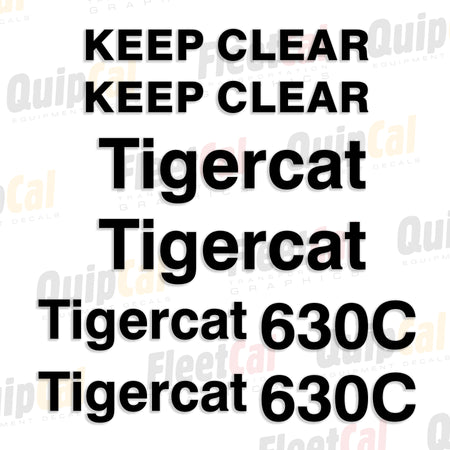 Tigercat Forestry Equipment Decals