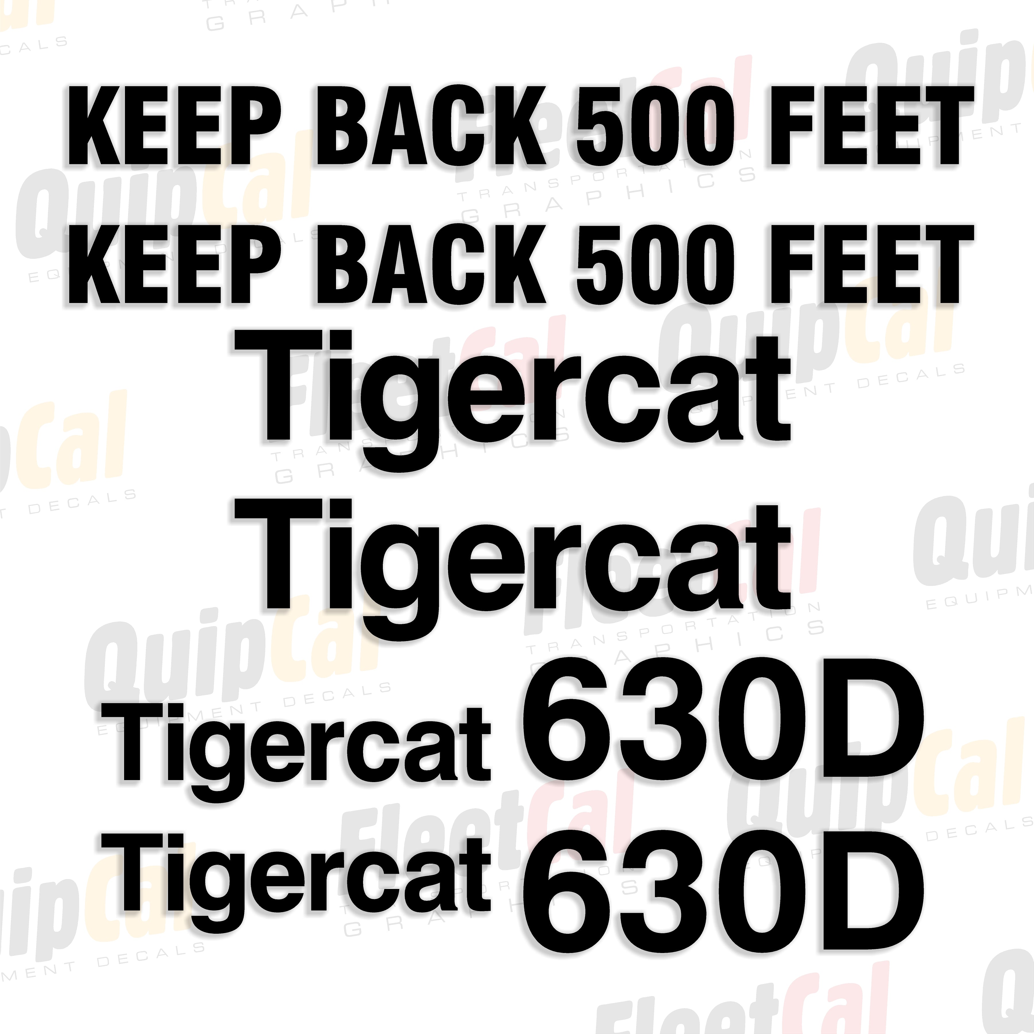 Tigercat Forestry Equipment Decals