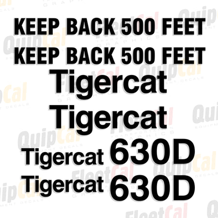 Tigercat Forestry Equipment Decals