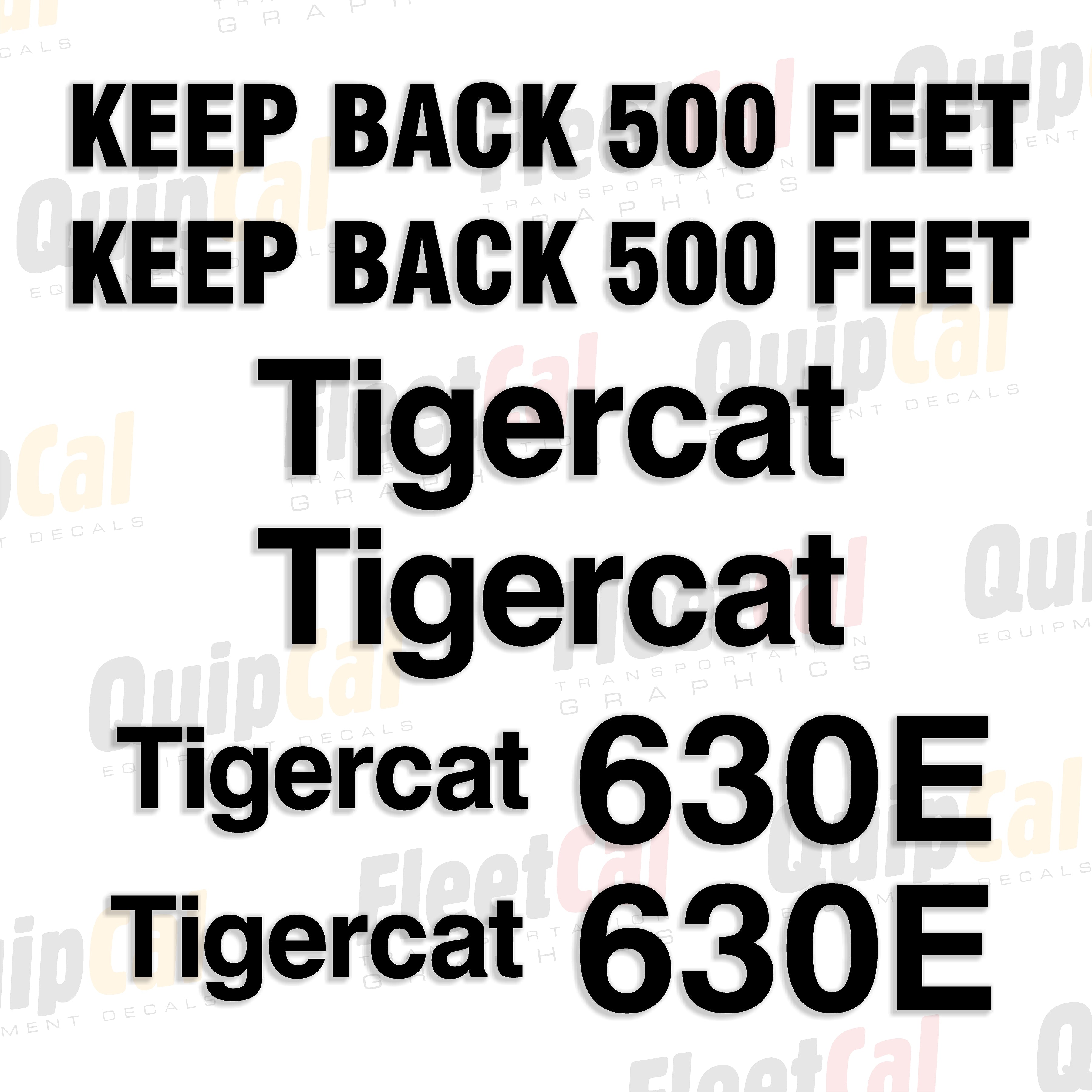 Tigercat Forestry Equipment Decals