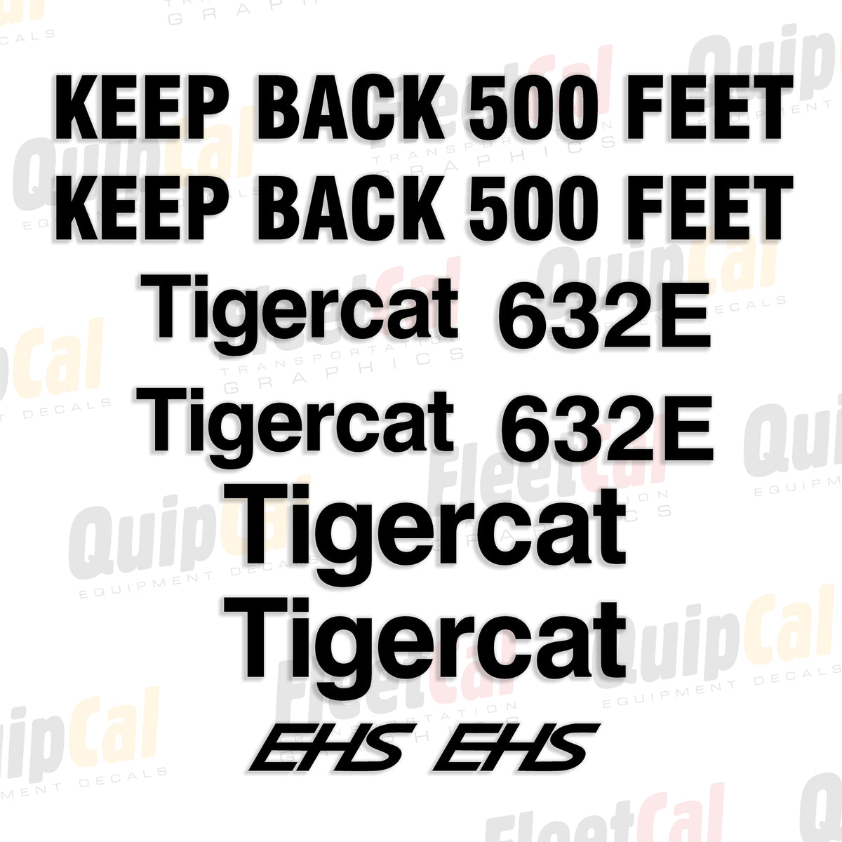 Tigercat Forestry Equipment Decals