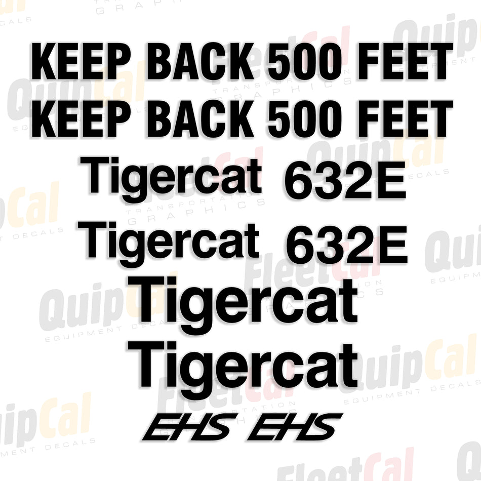 Tigercat Forestry Equipment Decals