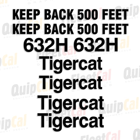 Tigercat Forestry Equipment Decals