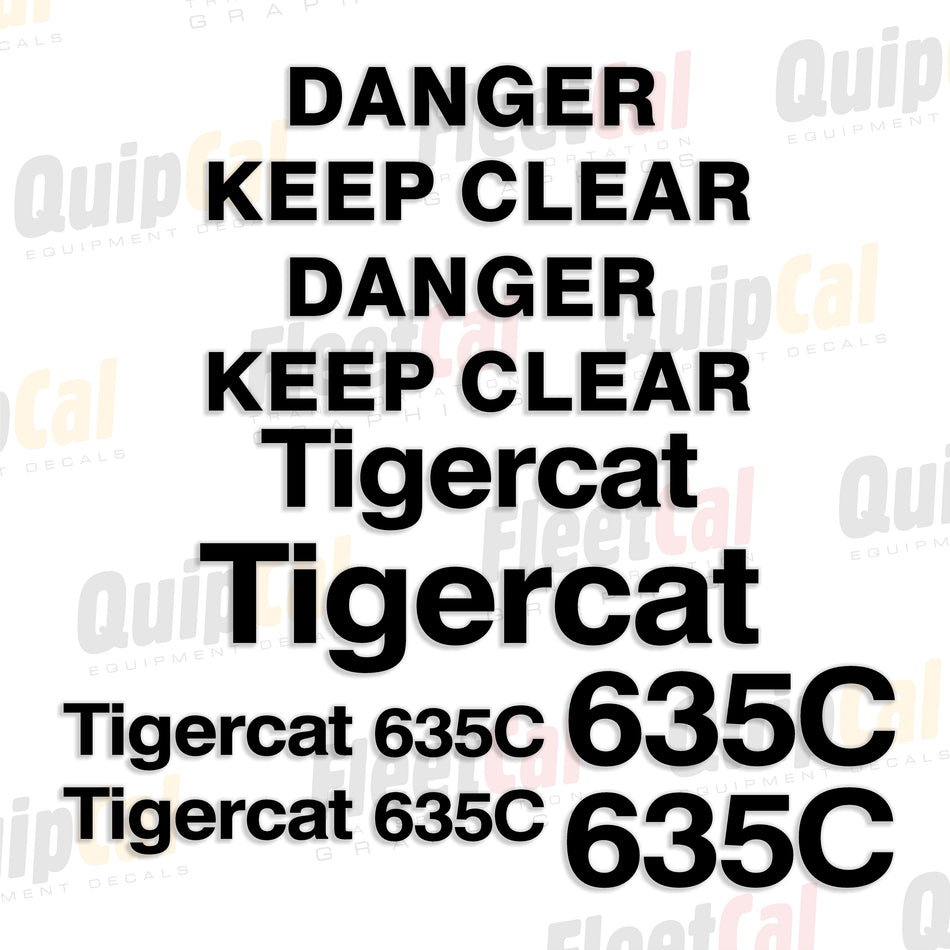 Tigercat Forestry Equipment Decals