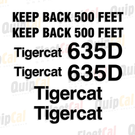 Tigercat Forestry Equipment Decals