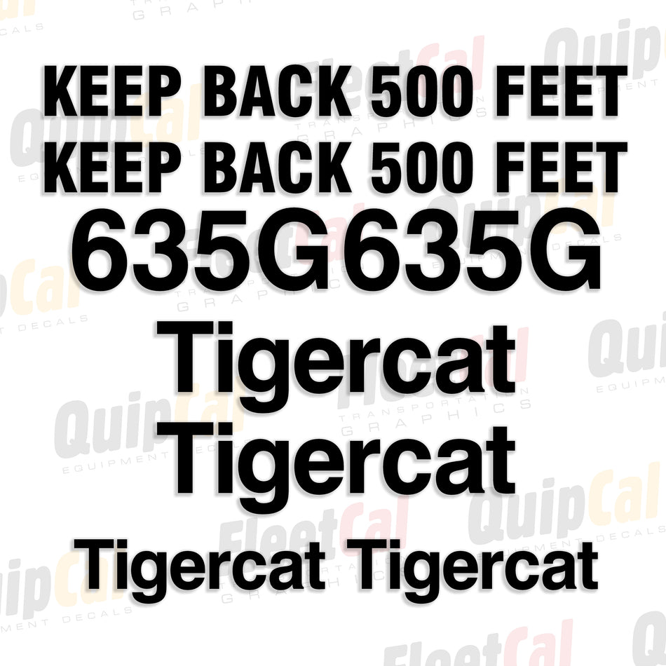 Tigercat Forestry Equipment Decals