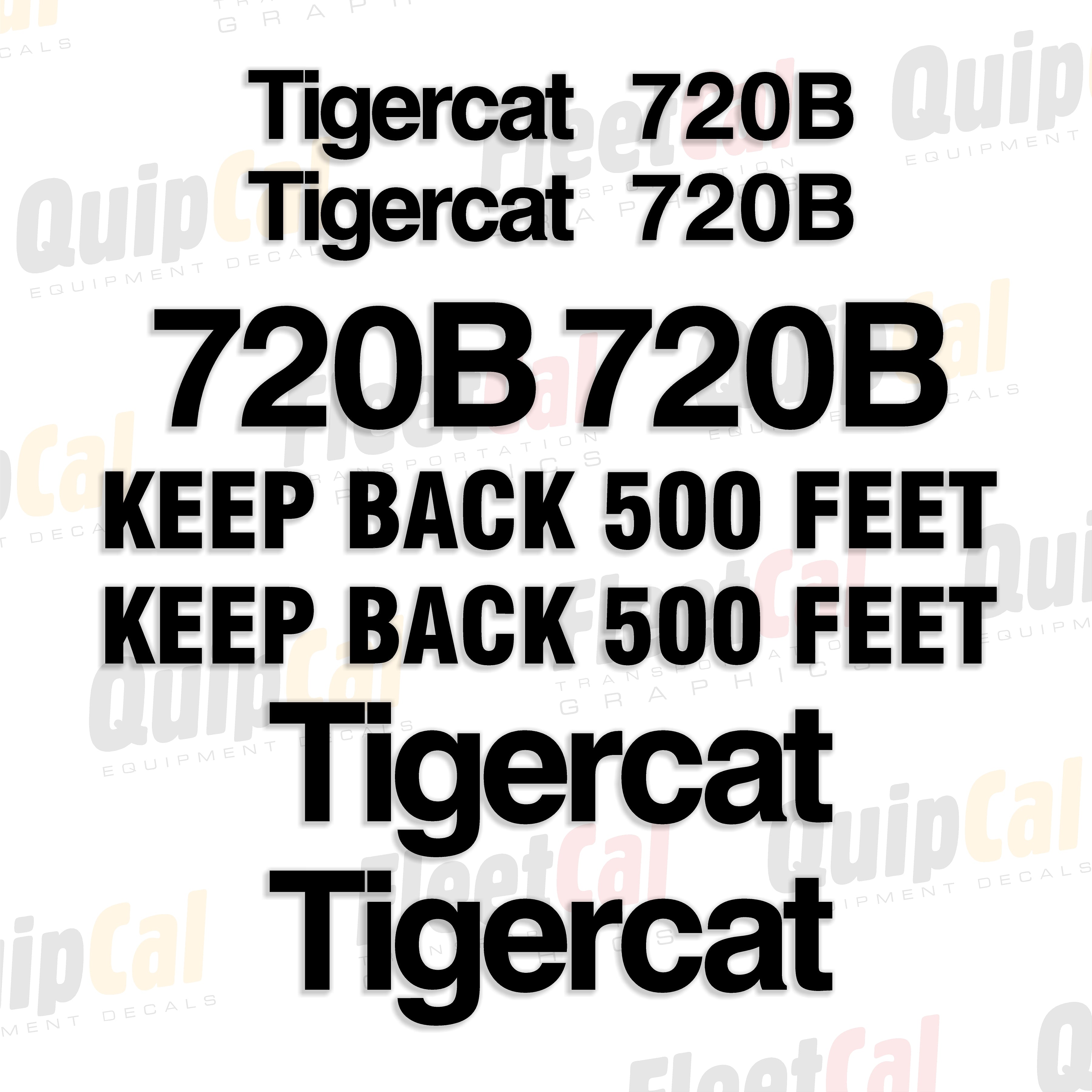 Tigercat Forestry Equipment Decals