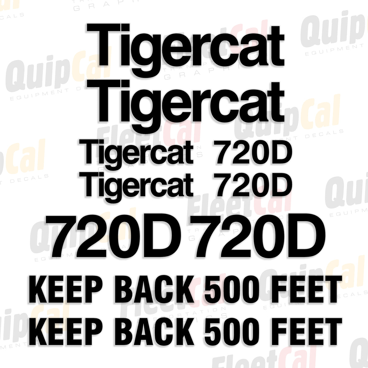 Tigercat Forestry Equipment Decals