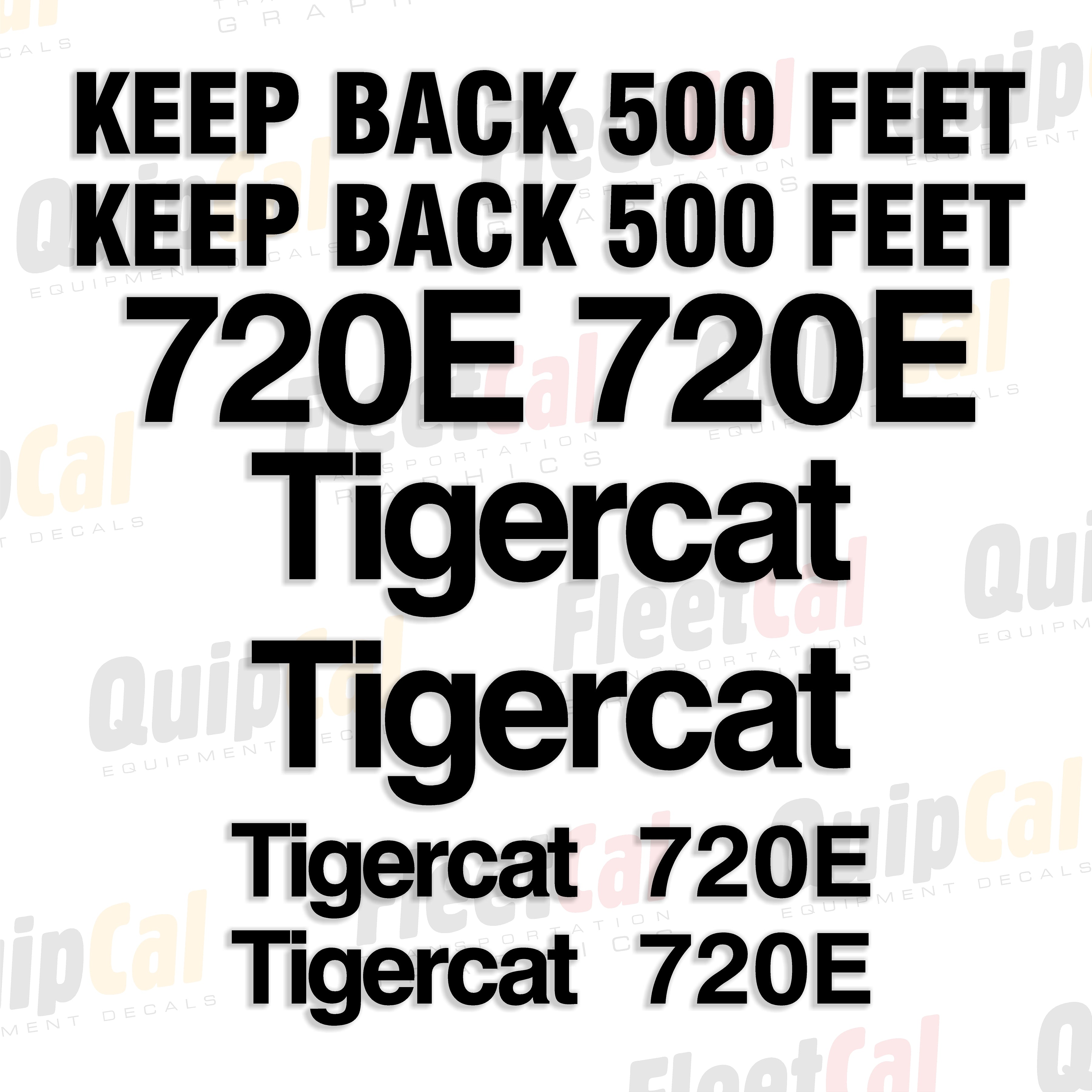 Tigercat Forestry Equipment Decals
