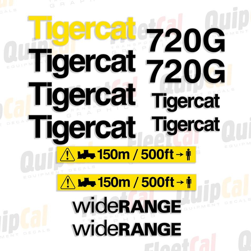 Tigercat Forestry Equipment Decals