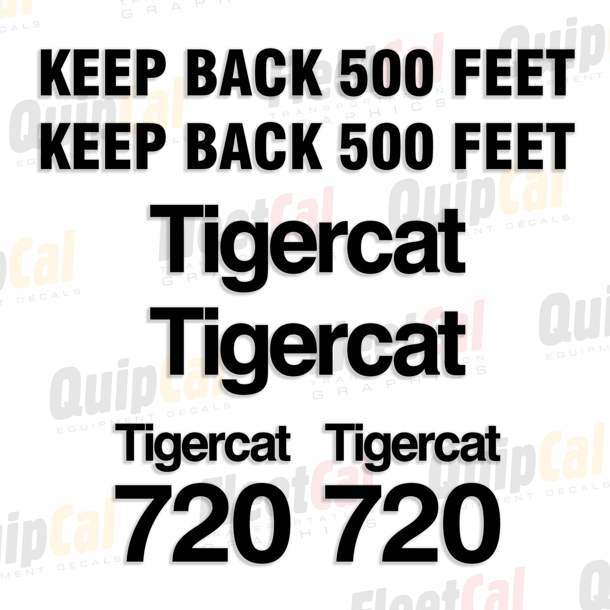 Tigercat Forestry Equipment Decals