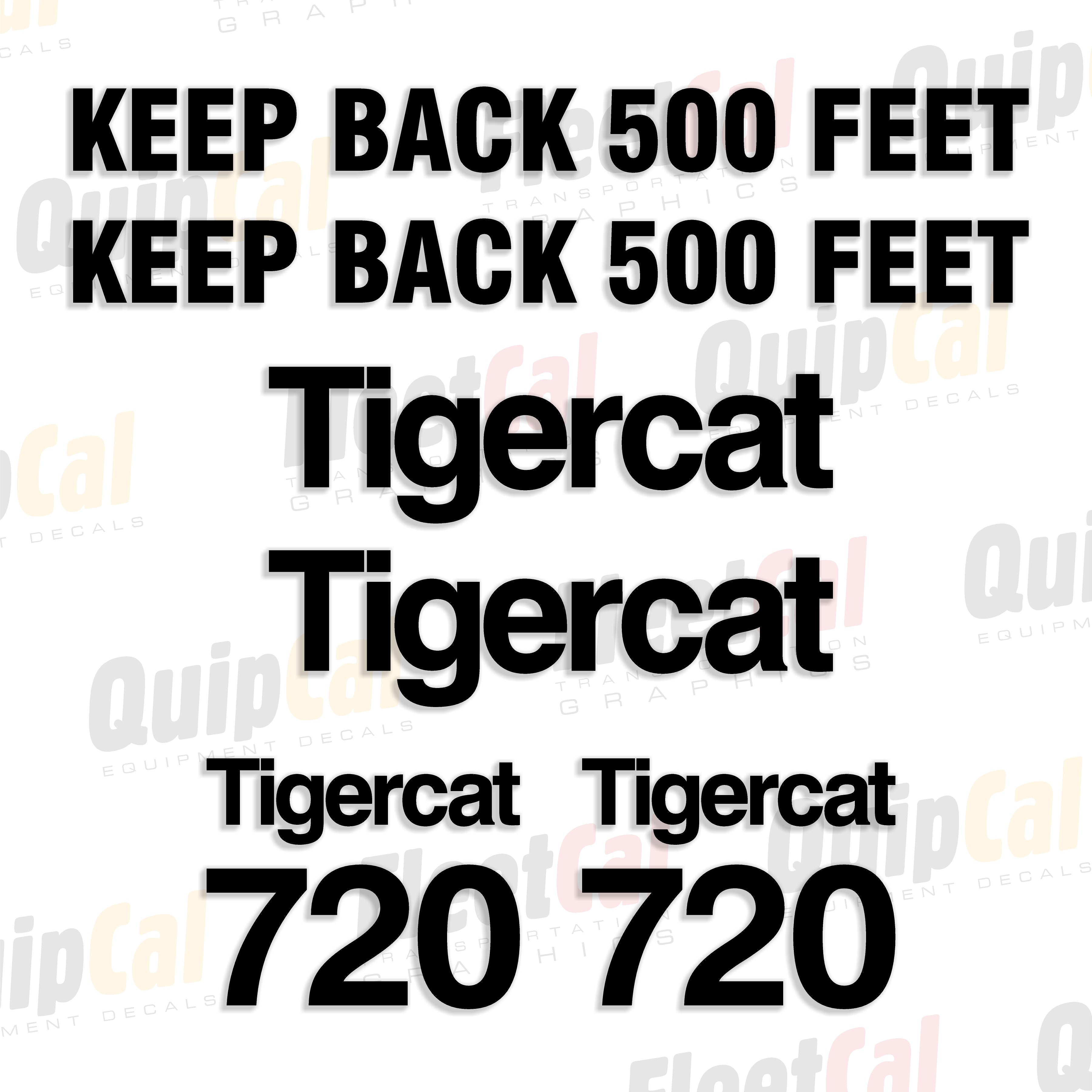 Tigercat Forestry Equipment Decals
