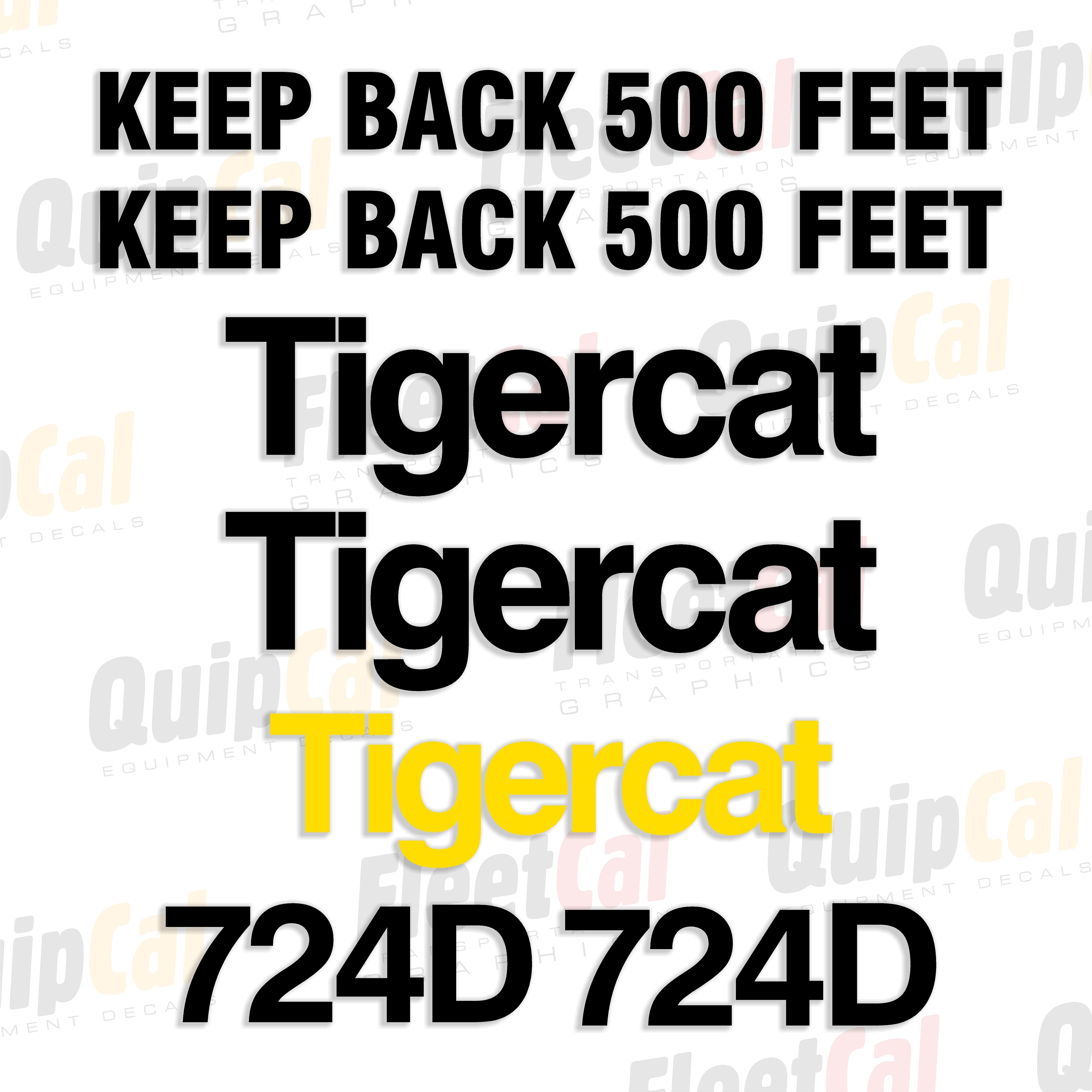 Tigercat Forestry Equipment Decals