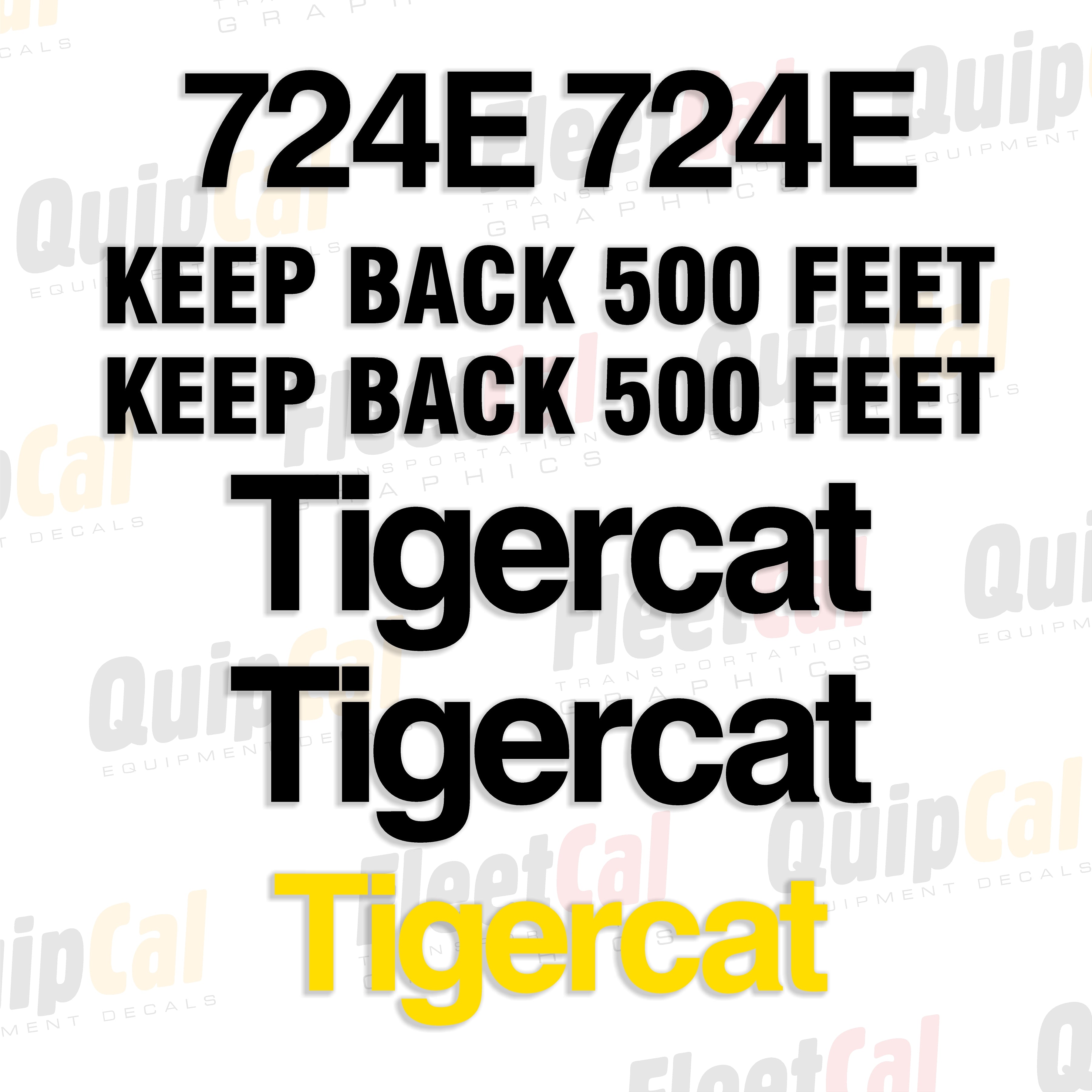 Tigercat Forestry Equipment Decals