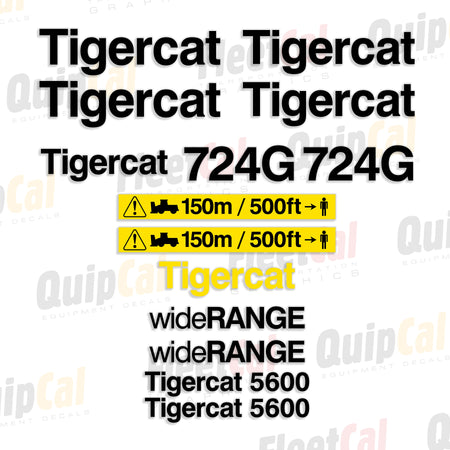 Tigercat Forestry Equipment Decals