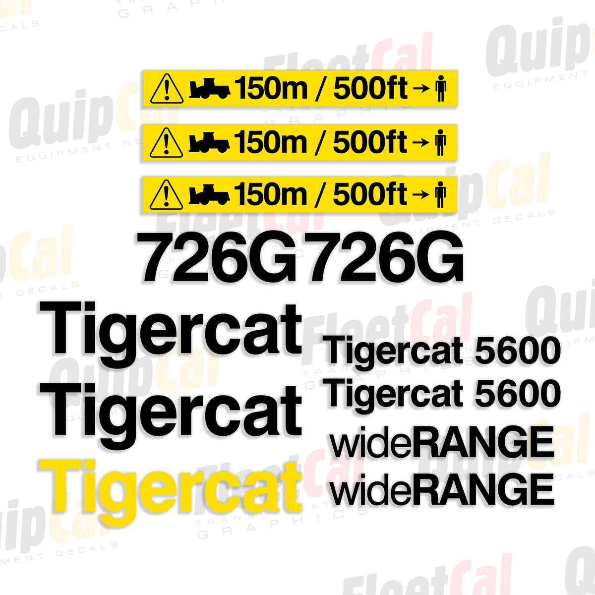 Tigercat Forestry Equipment Decals