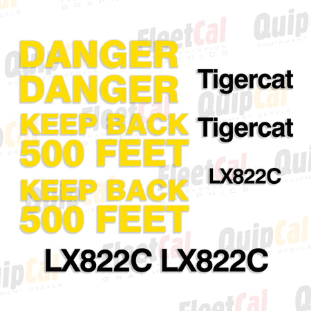 Tigercat Forestry Equipment Decals