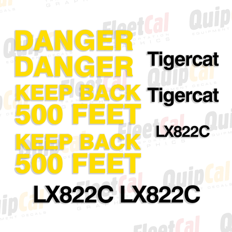 Tigercat Forestry Equipment Decals