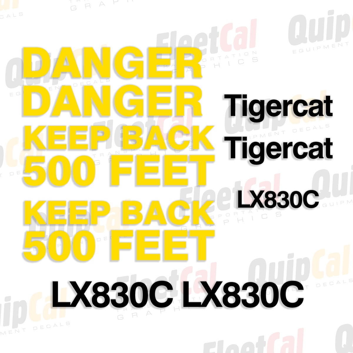 Tigercat Forestry Equipment Decals