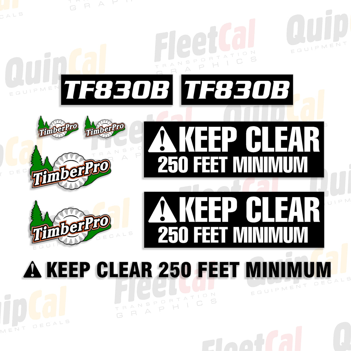 Timberpro 830d TimberPro TF830B Forwarder Marking Decal Set – Truck and Equipment Decals