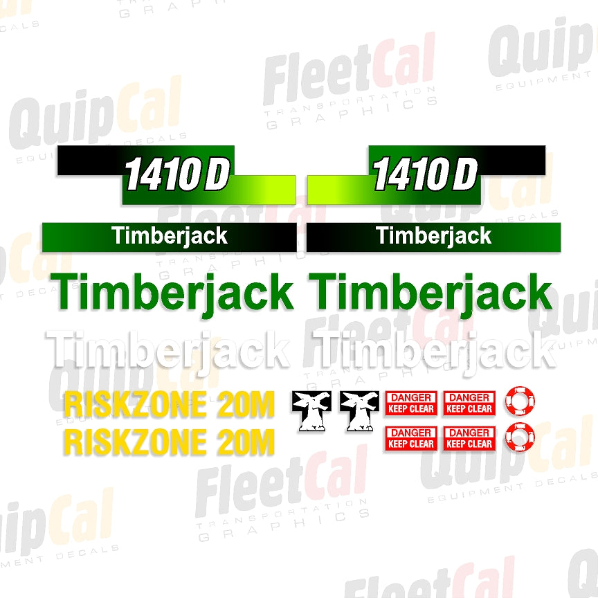 Timberjack 1410D Marking Decal Set