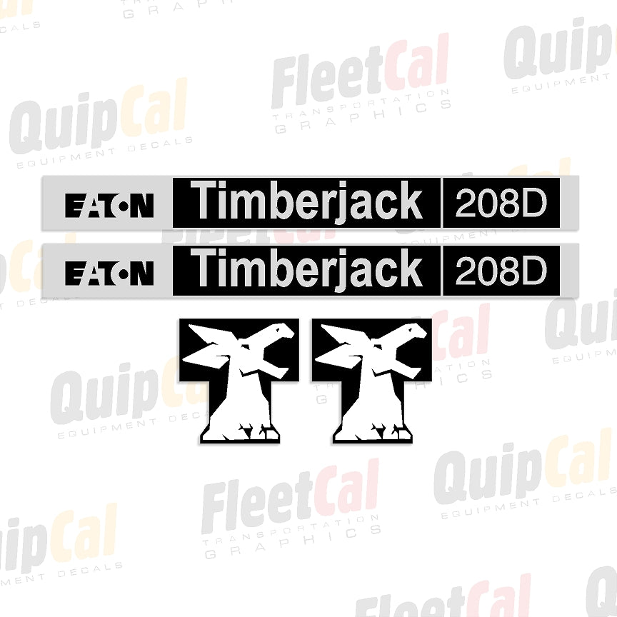 Timberjack 208D Marking Decal Set