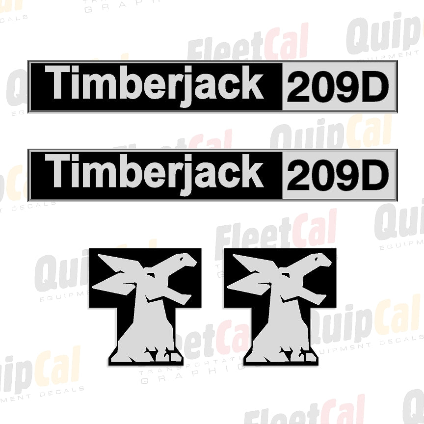 Timberjack 209D Marking Decal Set