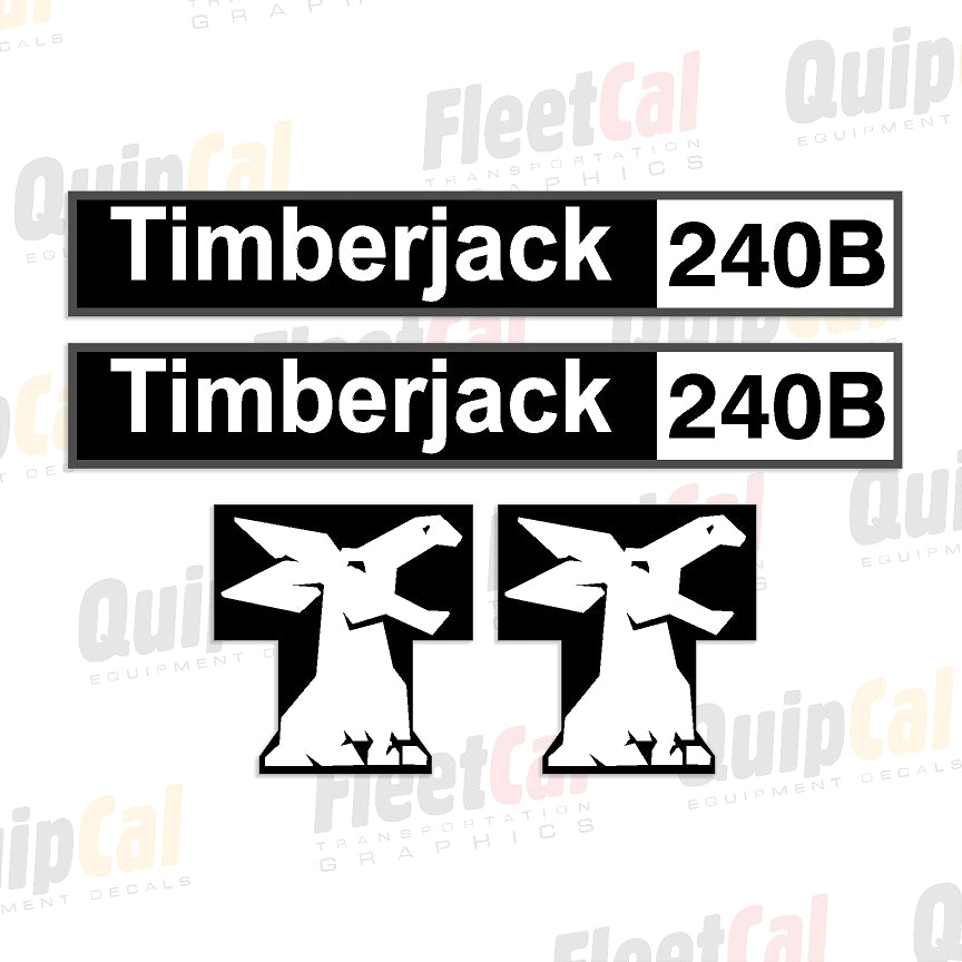 Timberjack 240B Early Model Marking Decal Set
