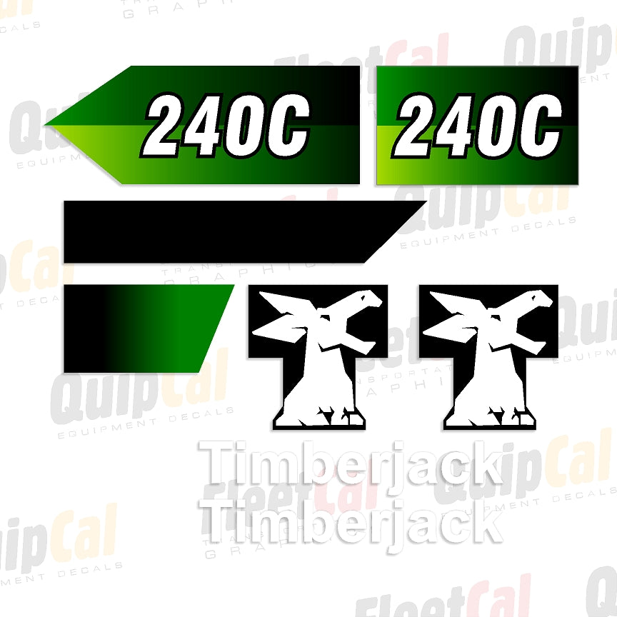 Timberjack 240C Marking Decal Set