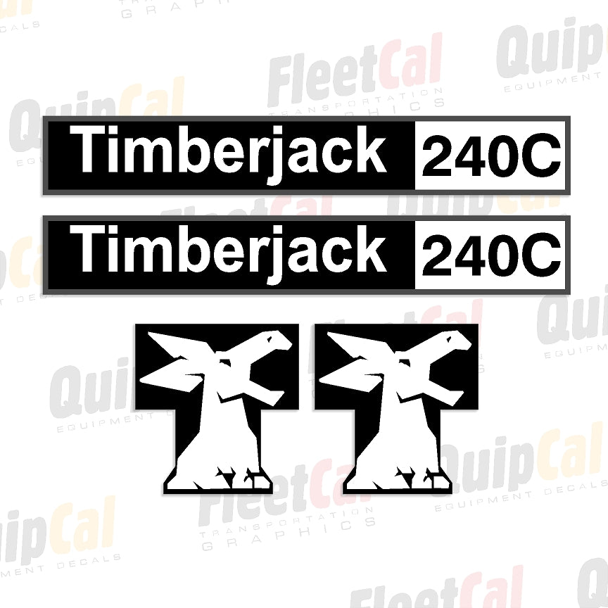Timberjack 240C Early Model Marking Decal Set