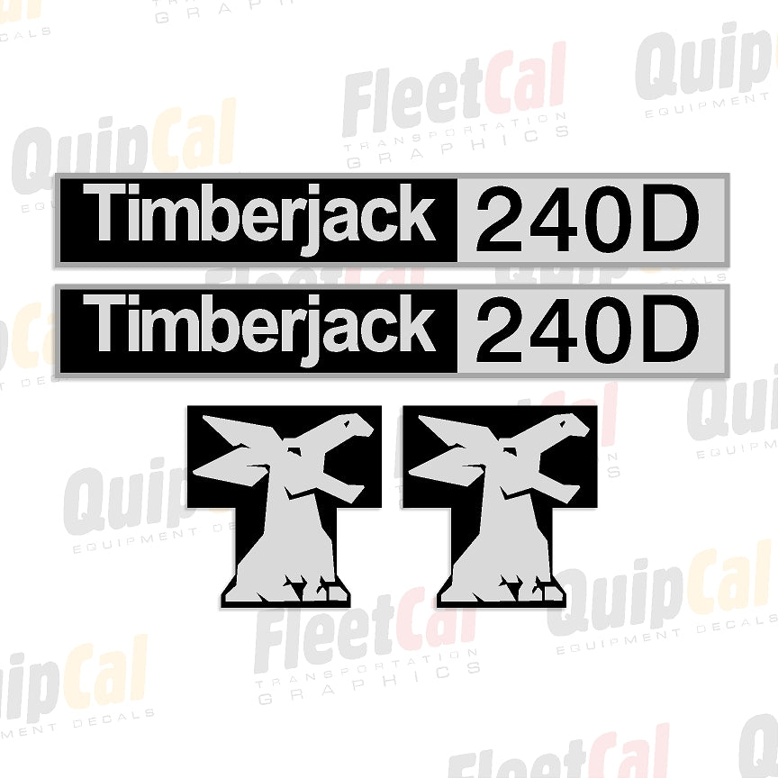 Timberjack 240D Early Model Marking Decal Set
