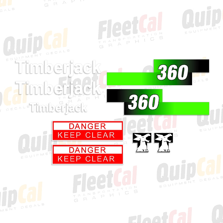 Timberjack 360 Marking Decal Set