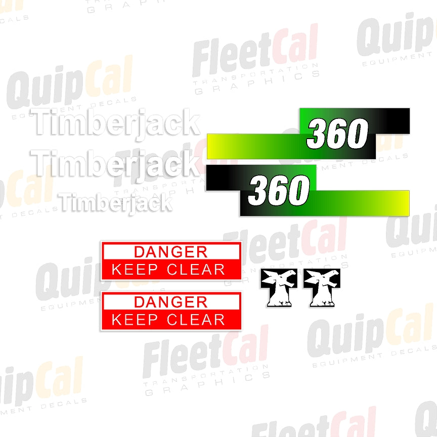 Timberjack 360 Alternate Version Marking Decal Set