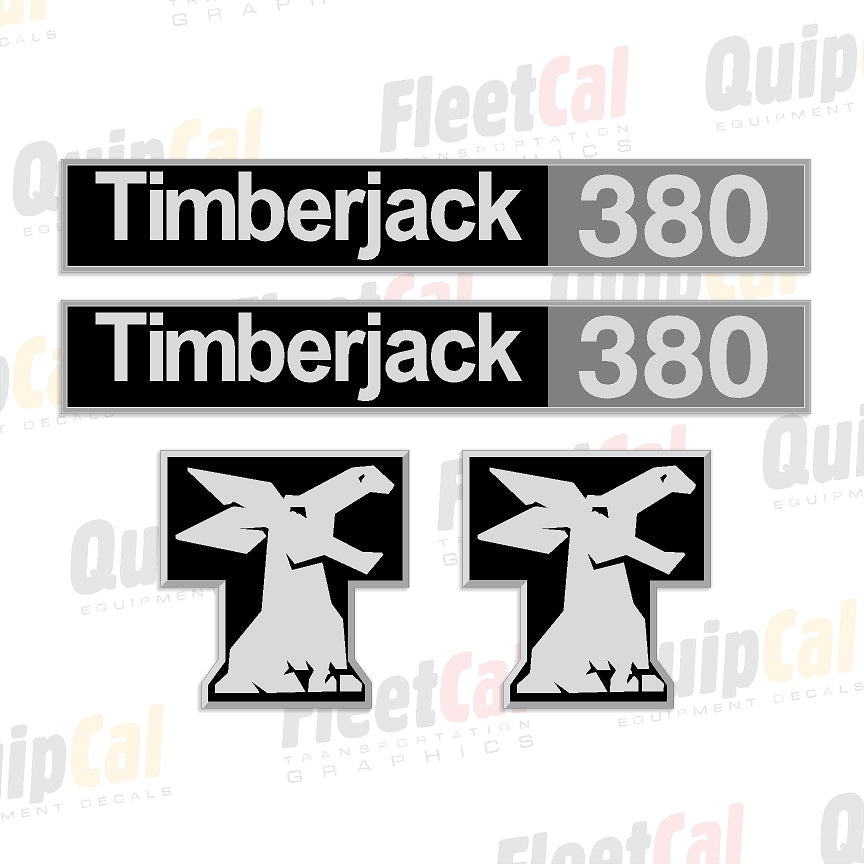 Timberjack 380 Early Model (Orange Machine) Marking Decal Set