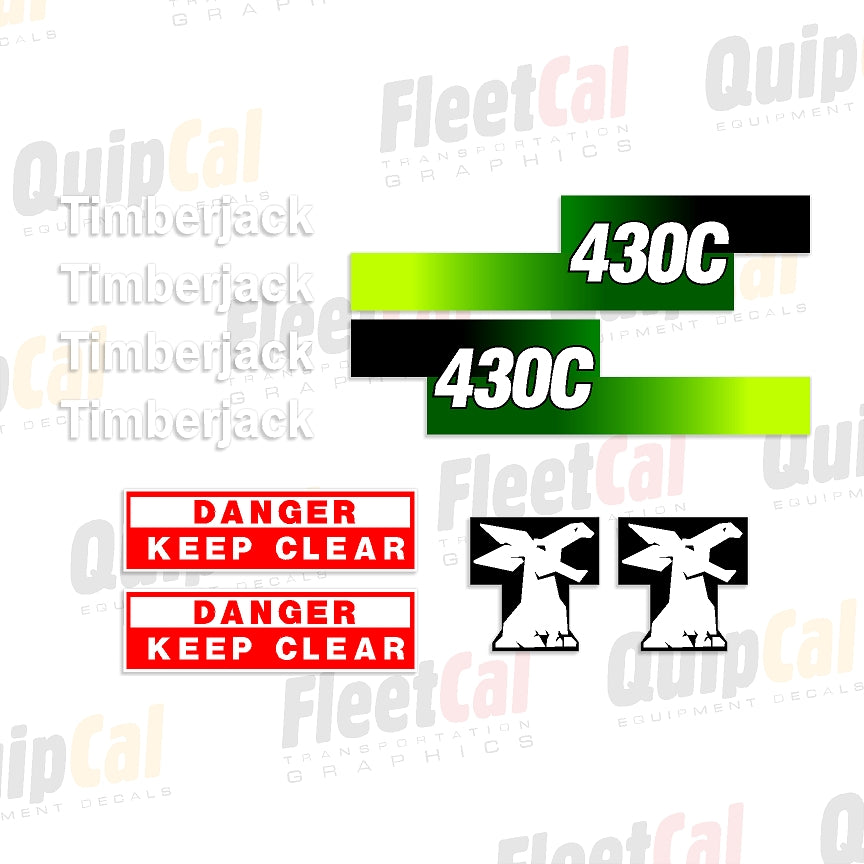 Timberjack 430C Marking Decal Set
