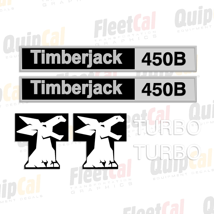 Timberjack 450B Early Model Marking Decal Set