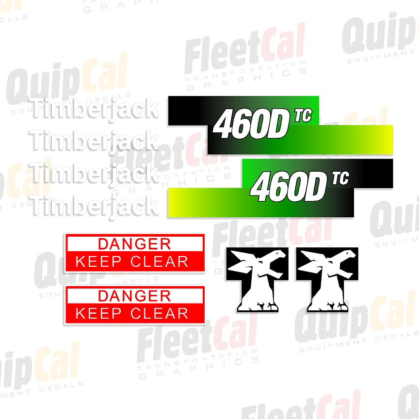 Timberjack 460D TC Marking Decal Set