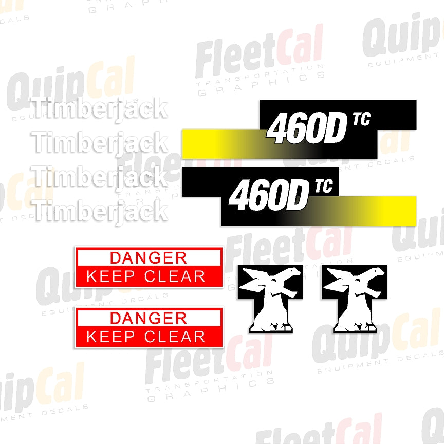 Timberjack 460D TC Alternate Version Marking Decal Set