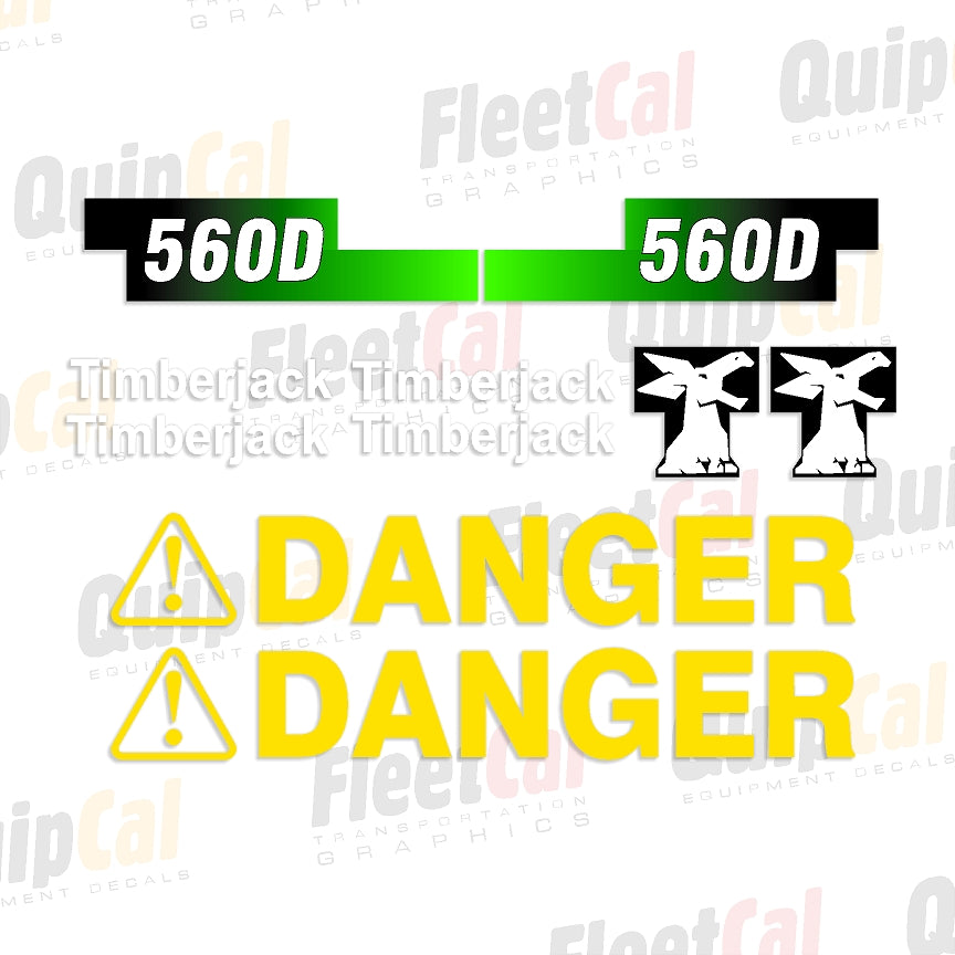 Timberjack 560D Marking Decal Set