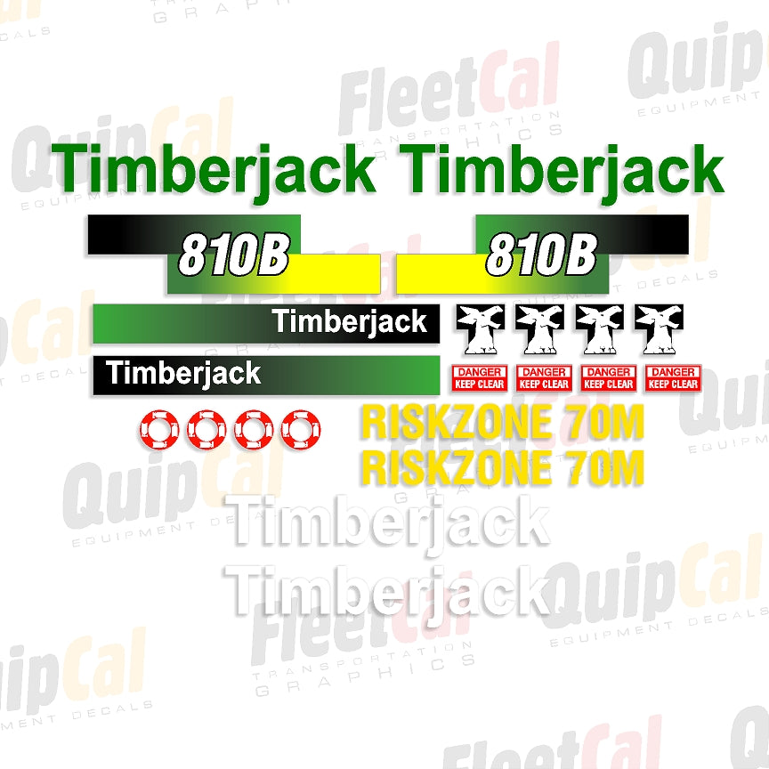 Timberjack 810B Marking Decal Set
