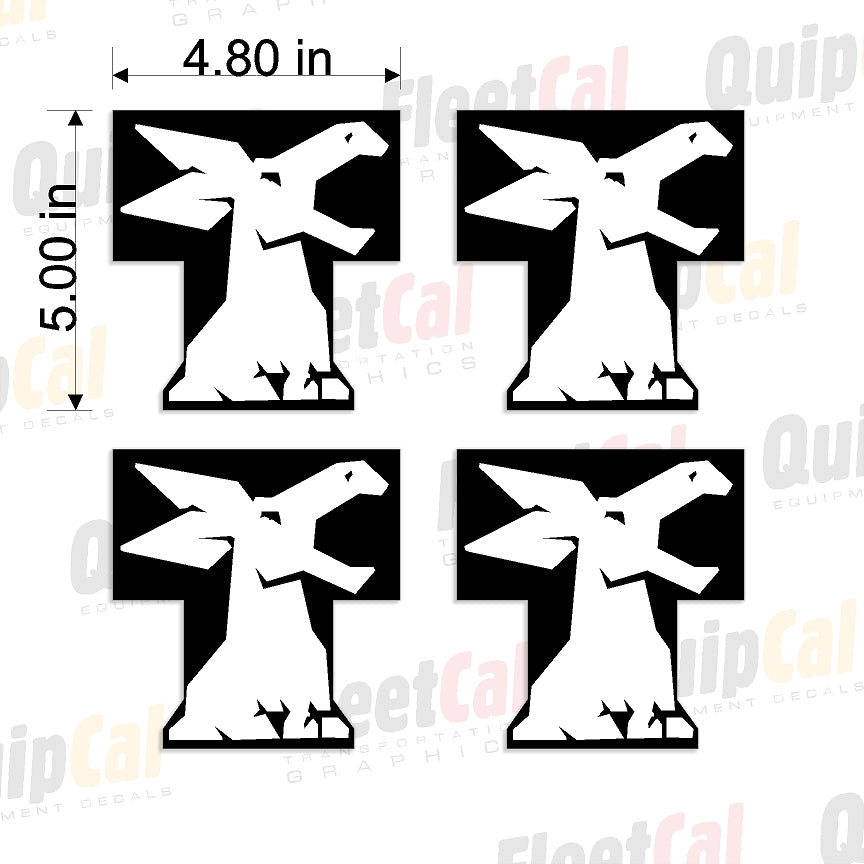Timberjack Logos Late Model Machines (QTY 4)