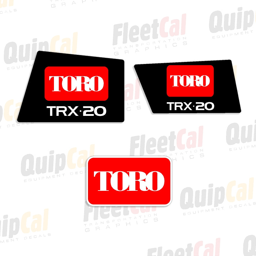 Toro TRX20 Trencher Marking Decal Set – Truck and Equipment Decals