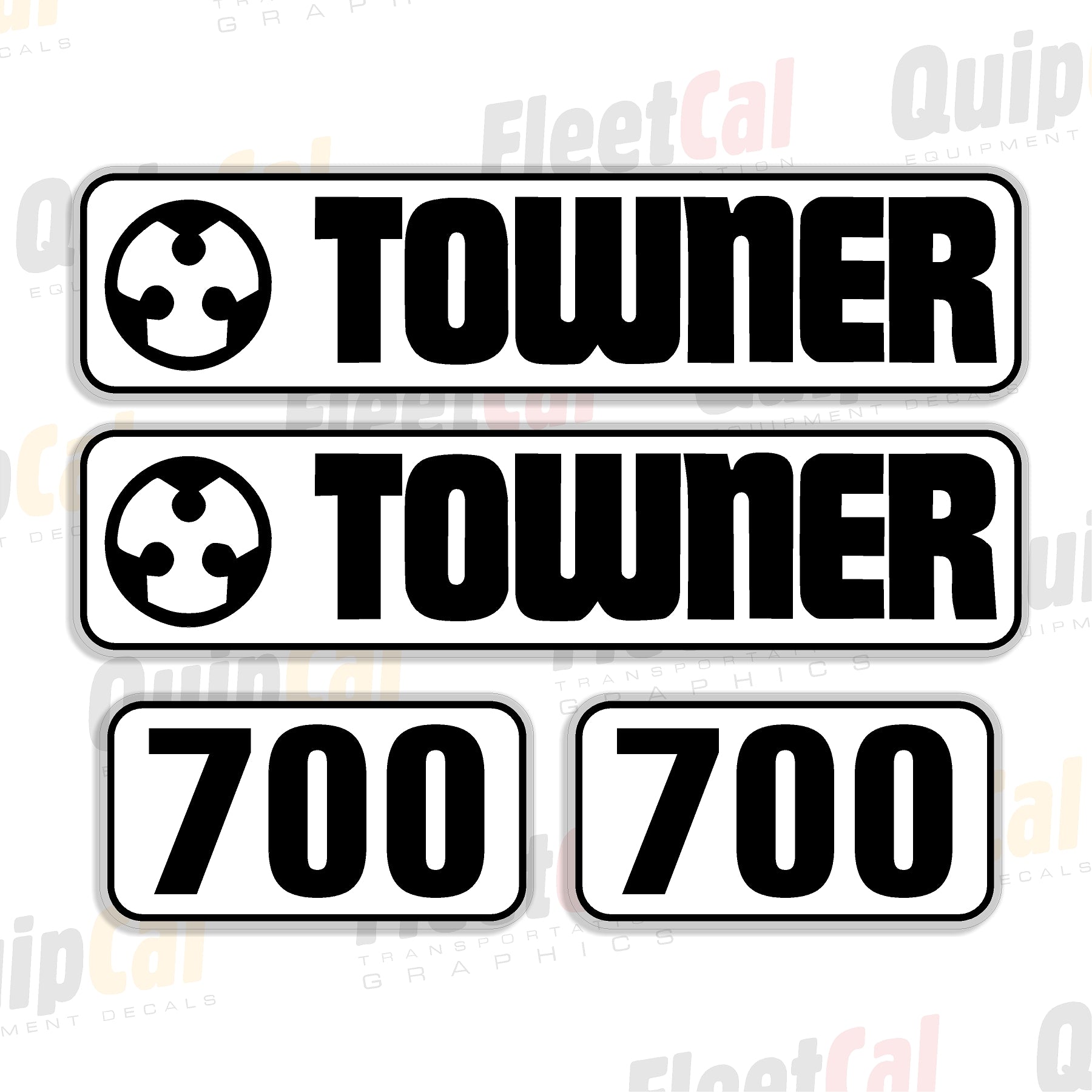 Towner 700 Disc Marking Decal Set – Truck and Equipment Decals