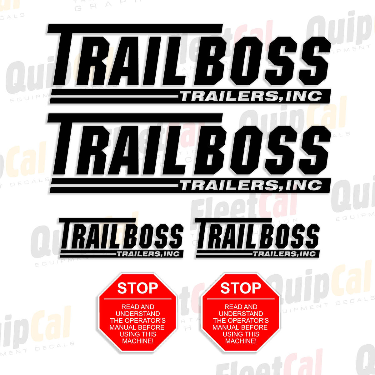 Trail Boss Trailers Decals