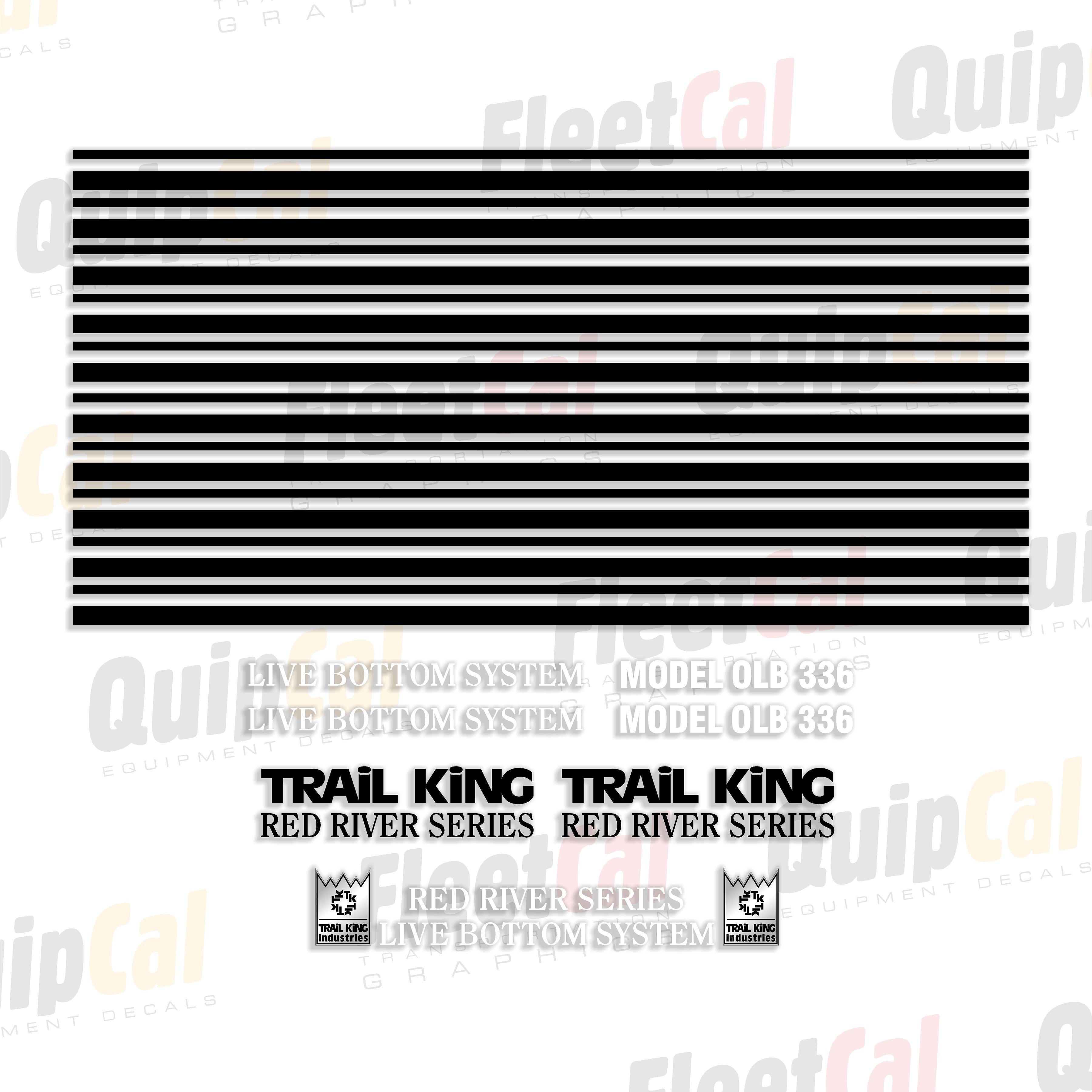 Trail King Red River Series Trailer Decals