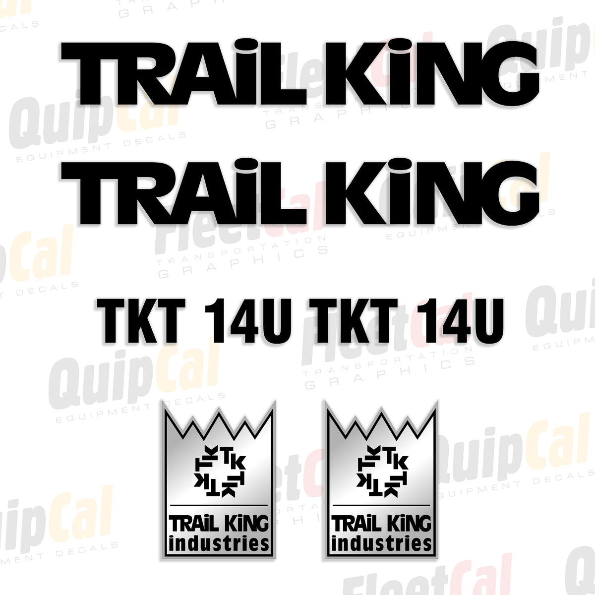 Trail King Trailer Decals