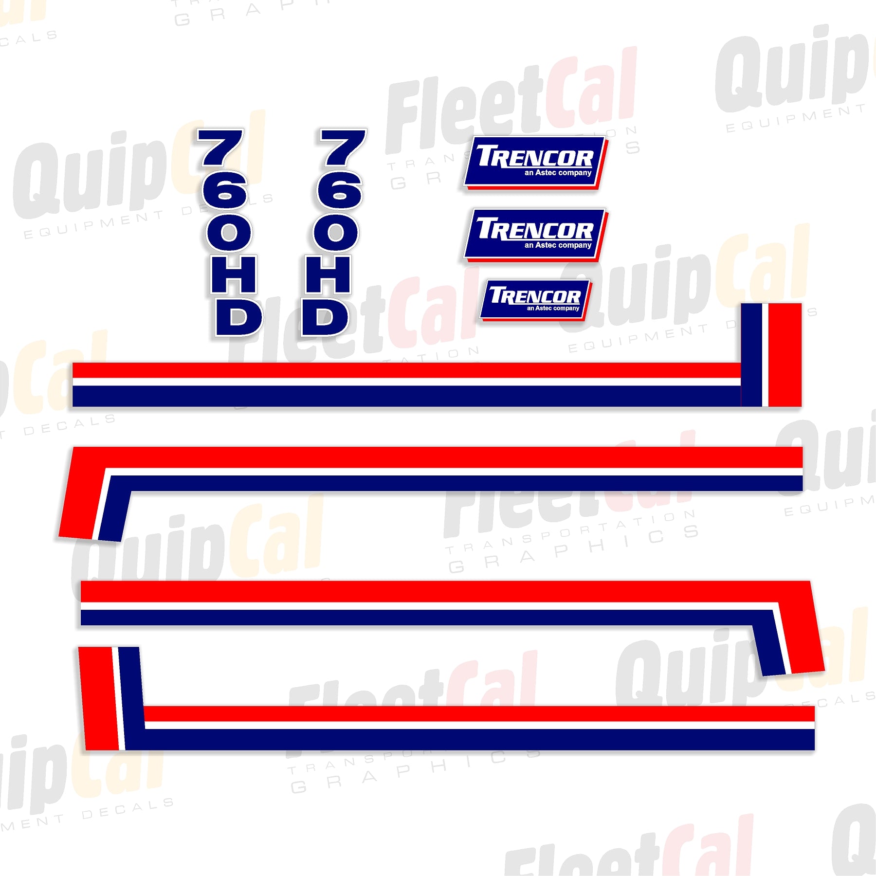 Trencor 760HD Crawler Trencher Marking Decal Set – Truck and Equipment ...