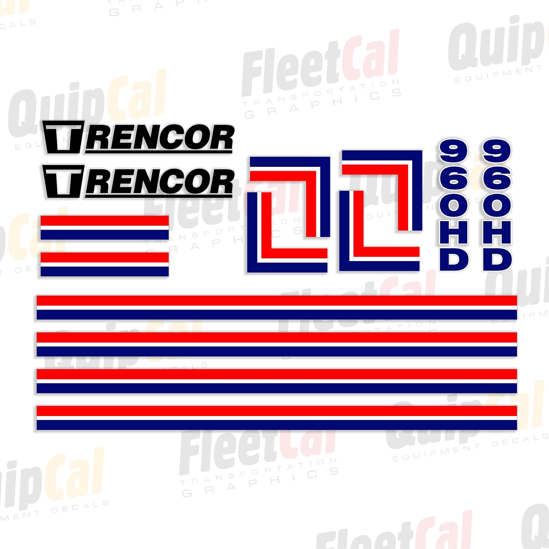 Trencor 960HD Crawler Trencher Marking Decal Set – Truck and Equipment ...