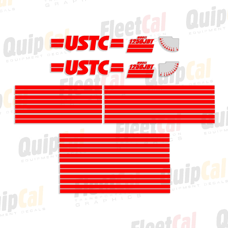 USTC Model 1250 JBT Truck Mounted Crane Decal Marking Decal Set – Truck ...
